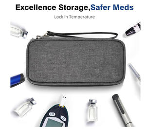 <span class=keywords><strong>Bolsa</strong></span> Enfriadora de Insulina Personalizada con Logotipo, <span class=keywords><strong>Bolsa</strong></span> de Viaje Aislada para Diabéticos con Paquetes de Hielo, Organizador de Medicamentos para Uso Diario - Product Image 3
