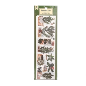 Cinta Decorativa de Papel Washi de la Serie Concepto Plantas Silvestres de Intouch.me, Estilo Retro Iluminado, Material Decorativo para Agendas - Product Image 5