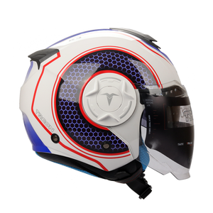 Chất lượng cao NEW ABS Chất liệu ECE mở mặt xe máy Mũ bảo hiểm để bán phổ biến nhất Mũ bảo hiểm đôi visors Mũ bảo hiểm - Product Image 6