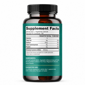 OEM/ODM Capsules de NAC (acétylcystéine) antioxydant végétalien biologique de qualité alimentaire, complément alimentaire pour adultes, 90 capsules, best-seller - Product Image 4