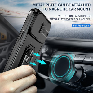 Custodia Magnetica Girevole a 360° per <span class=keywords><strong>iPhone</strong></span> 14 Plus 17 Air 16E 15 14 13 <span class=keywords><strong>12</strong></span> 11 <span class=keywords><strong>Pro</strong></span> Max con Protezione Lente Fotocamera Scorrevole e Anello Supporto - Product Image 5