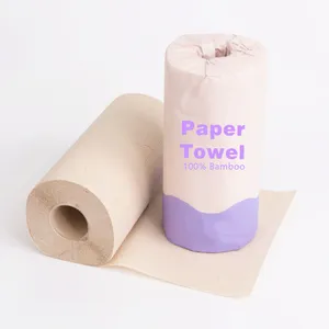 फैक्टरी सीधे बांस पुन: प्रयोज्य रसोई कागज तौलिए निर्माता कस्टम उच्च गुणवत्ता सेनेटरी रसोई ऊतक