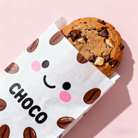 Vente en gros de sacs à pain en papier kraft brun personnalisés sac d'emballage alimentaire sulfurisé pour biscuits avec design personnalisé