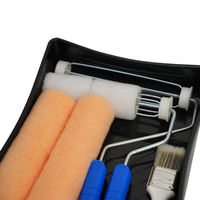 Kit de peinture industriel DIY pour la maison - Rouleau en acier inoxydable de 9 pouces, bac en plastique polyester, surface en laine tricotée, garantie 3 ans, OEM