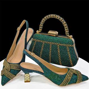 <span class=keywords><strong>Sandales</strong></span> à talons épais incrustées de diamants, design italien personnalisé 2026, avec sac de soirée en strass, <span class=keywords><strong>sandales</strong></span> à talons hauts pour femmes - Product Image 4