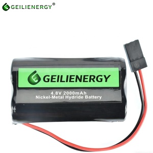 Batterie NiMH GEILIENERGY 4.8V 2000mAh pour RC - Batterie rechargeable haute capacité pour avions, voitures et bateaux RC - Product Image 3