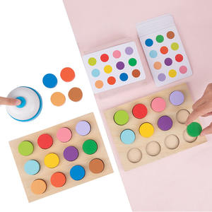 Juego de flechas de madera Montessori para niños, juguete infantil de matemáticas, química, con forma de número y rompecabezas, juegos educativos - Product Image 3