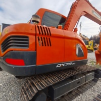 Venta al por Mayor de Miniexcavadoras Usadas de Alta Calidad, Pequeñas, Doosan DX75 DX75-9C, de 7 Toneladas, de Segunda Mano, Miniexcavadoras Doosan DX75-9C en Venta