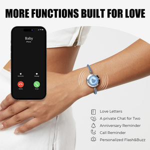 สร้อยข้อมือ <span class=keywords><strong>TOTWOO</strong></span> Azure Dream Touch สั่นและเรืองแสง ของขวัญความสัมพันธ์ระยะไกลที่ไม่เหมือนใครสำหรับแฟนสาว - Product Image 4