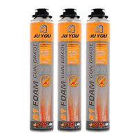 Bon marché Construction en mousse PU extensible à cellules fermées étanche Mastic en mousse de polyuréthane Isolation adhésive Bidon de pulvérisation