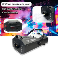 Machine à fumée portable 3000W DMX512, machine à brouillard multicolore en fer, pour mariage, réservoir d'huile de 6L, distance de pulvérisation de 15-20m, AC110-220V