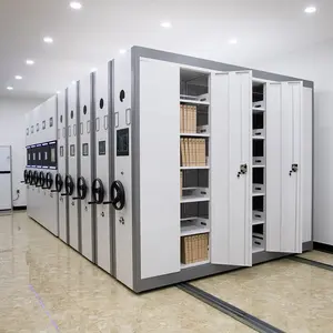 政府学校オフィス家具ライブラリ大収納スチールコンパクト棚アーカイブモバイル棚システム