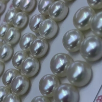 Perles de culture d'eau douce en vrac, perles intercalaires naturelles blanches et roses, véritables et authentiques