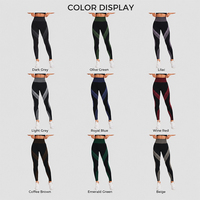 Leggings Deportivos Sin Costuras para Mujer, Cintura Alta, Banda Acanalada, Levanta Glúteos, Control de Abdomen, Pantalones de Yoga y Pilates