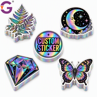 Pegatina de Vinilo Holográfica Personalizada, Resistente al Agua y a los Rayos UV, Cualquier Diseño de Logotipo para Laptop o Botella, Calidad Profesional
