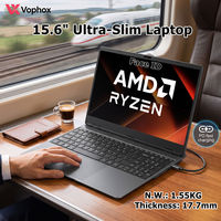 Ordinateur portable professionnel ultra-fin 15,6 pouces OEM, AMD Ryzen 3500U, charge PD Type-C, Face ID, idéal pour les déplacements professionnels, vente en gros