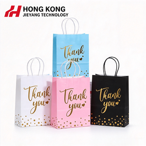 Sacs en papier kraft blancs et roses personnalisables avec logo, écologiques, pour exposition, remerciement et promotion de cadeaux – Vente chaude - Product Image 1