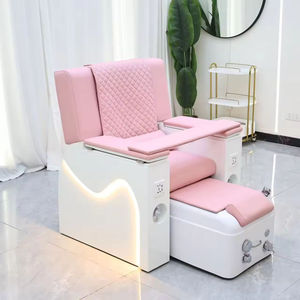Multi-function Reclining Beauty Salon Chair, <b>Nail</b> Art Sofa with Foot Bath Massage, Eyelash <b>Extension</b> Eyebrow Tattoo Pedicure Mas - Product Image 1