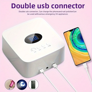 Lámpara de Uñas LED UV Profesional Recargable con 30 Leds, Secador de Uñas Inalámbrico de 54W con 3 Ajustes de Temporizador para Uso en Casa y Salón - Product Image 6