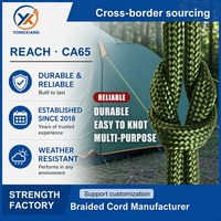 Cordon de survie en nylon polyester 550 Paracord 4 mm Type III 7 brins, vente en gros, pour camping, randonnée, fabrication de bracelets et artisanat
