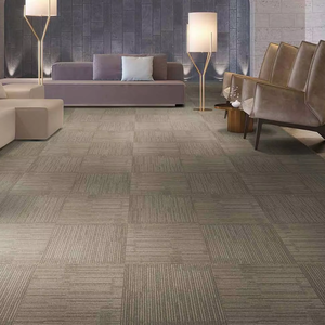 Dalles de moquette populaires pour bureaux et hôtels, 50 cm x 50 cm, personnalisables, à boucles, modernes, ignifuges, pour couloirs commerciaux - Product Image 1