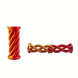 <strong>Masterful</strong> 3D Design Satin Finish Plastic Textured Grip Finish Anxiety Reduction Toy Repetitive Twist Toy for ADHD Autism Adults - Product Image 6