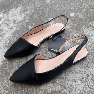 Sandalias Planas <span class=keywords><strong>de</strong></span> PU con Tira Trasera para <span class=keywords><strong>Mujer</strong></span>, al por Mayor |   <span class=keywords><strong>Zapatos</strong></span> Formales <span class=keywords><strong>de</strong></span> Oficina con Punta en Pico, Elegantes y Casuales - Product Image 2
