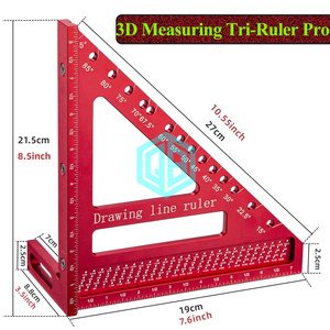 3D đa góc nhôm vuông thước đo chính xác thước đo metric/Imperial cho chế biến gỗ xây dựng DIY OEM công cụ - Product Image 3