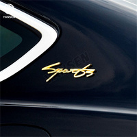 Emblème de logo SPORT en métal 3D, autocollant pour coffre de voiture, badge, décalque SPORT pour Jeep Honda Volkswagen Nissan Mazda Audi Benz BMW