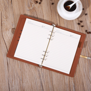 Cuaderno de Hojas Sueltas, Imitación Piel, Engrosado, para Venta al por Mayor, Minutas de Reuniones de Trabajo, Suministros de Oficina, Bloc de Notas A5, Imprimible con Logotipo - Product Image 4