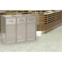 Poubelle extérieure en acier inoxydable sur mesure OEM/ODM pour les appels d'offres municipales et les projets architecturaux