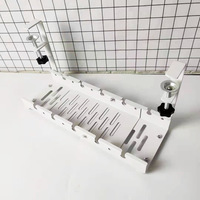 Gestion des câbles sous le bureau sans perceuse, organisateur de cordon métallique avec pince pour organisateur de câbles de bureau debout pour le bureau à domicile