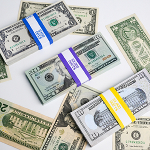 Correas de Papel para Efectivo Codificadas por Colores, Impermeables, de 29x192mm, Colores Surtidos, para Paquetes de $100/$1000/$2000, para Bancos y Agrupación de Efectivo - Product Image 6