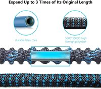 Tuyaux d'arrosage extensibles en polyester, directement de l'usine, revêtement en latex, résistants aux UV, haute pression, flexibles, durables, pour usage agricole