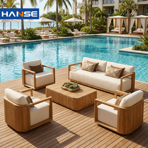 Projet d'Hôtel Villa Resort Qualité Design Moderne <span class=keywords><strong>6</strong></span> <span class=keywords><strong>Places</strong></span> Coin Solide Tous Temps Ensemble <span class=keywords><strong>de</strong></span> canapés <span class=keywords><strong>de</strong></span> <span class=keywords><strong>jardin</strong></span> en <span class=keywords><strong>bois</strong></span> <span class=keywords><strong>de</strong></span> teck Mobilier d'extérieur - Product Image 1