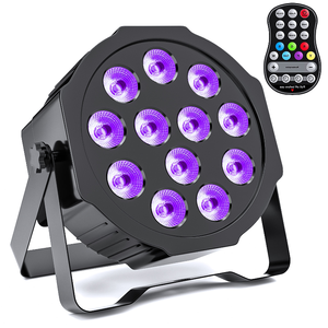 12 pezzi 4/6 batteria One-in-one per luce a colori ad attivazione vocale con luce di luce per luce di luce ktv per illuminazione da palco - Product Image 1