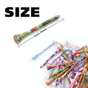 Оптовая продажа, новые футболки для гольфа Sakura, высококачественные подарочные футболки для гольфа, деревянные бамбуковые футболки для гольфа с логотипом на заказ - Product Image 3