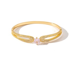 Bracelet Couronne en Diamant Rose Multicolore, Or et Argent, Alliage de Zinc, Bijoux pour Femmes - Product Image 5