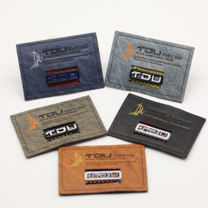 Best Price Custom Full Color Brand <strong>Jeans</strong> Tag Pu <strong>Label</strong> Embossed/Metal Leather <strong>Label</strong> Patch for Clothes Garment - Product Image 4
