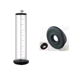 Acryl handpomp voor penis met siliconen hoes, vacuüm masturbatie ring speeltje voor mannen, seksproduct accessoires voor volwassenen. - Product Image 1