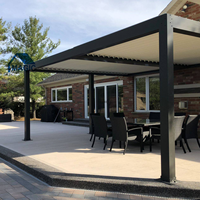 Kit de Pergola Gazebo Poutres en Aluminium Supports Auvent Pliant Gazebo Extérieur pour Jardin