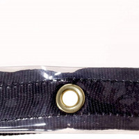 Rideau de fenêtre en PVC transparent personnalisé de calibre 30, double polissage, transparent, avec poches pour véranda, patio, terrasse
