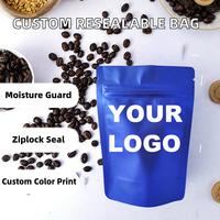 Sachet Doypack Personnalisé en Aluminium Coloré Thermoscellable, Refermable, Étanche à l'Eau et à l'Humidité, avec Fermeture Ziplock en Plastique pour Aliments pour Animaux