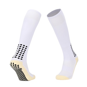 Chaussettes de sport professionnelles personnalisées en jacquard et avec logo pour jeunes, respirantes, antidérapantes, avec semelle en tissu éponge pour le football - Product Image 1