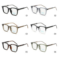 Montura de gafas ultrafina, montura óptica profesional para hombres y mujeres, estilo clásico informal, uso cómodo y ligero, lentes antiazules