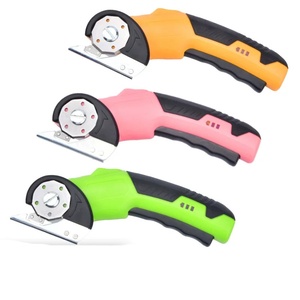 Ciseaux électriques professionnels sans fil 4,2 V, coupe-tissu rotatif sans balais pour la découpe de tissus, cuir et textiles, vente en gros - Product Image 1