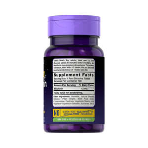 Melatonina para Adultos, Tabletas de 12 mg, Suplemento Natural para el Sueño y la Memoria, <span class=keywords><strong>No</strong></span> Apto para Mujeres Embarazadas, Sin Gluten, OEM/ODM Disponible - Product Image 6