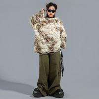 Tenues tendance pour enfants de danse de rue, costumes de spectacle de mode de rue pour garçons hip-hop, sweats à capuche déchirés cool pour enfants hip-hop