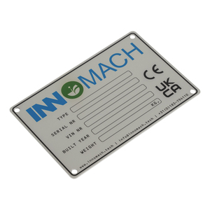 Placa de Datos Personalizada para Equipos con Grabado, Certificación CE y UKCA, Muestra Gratuita, MOQ Bajo para Placas de Datos de Maquinaria - Product Image 2