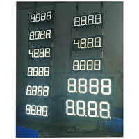 Segnaletica digitale a LED impermeabile e display display del prezzo del gas per distributore di benzina con telecomando